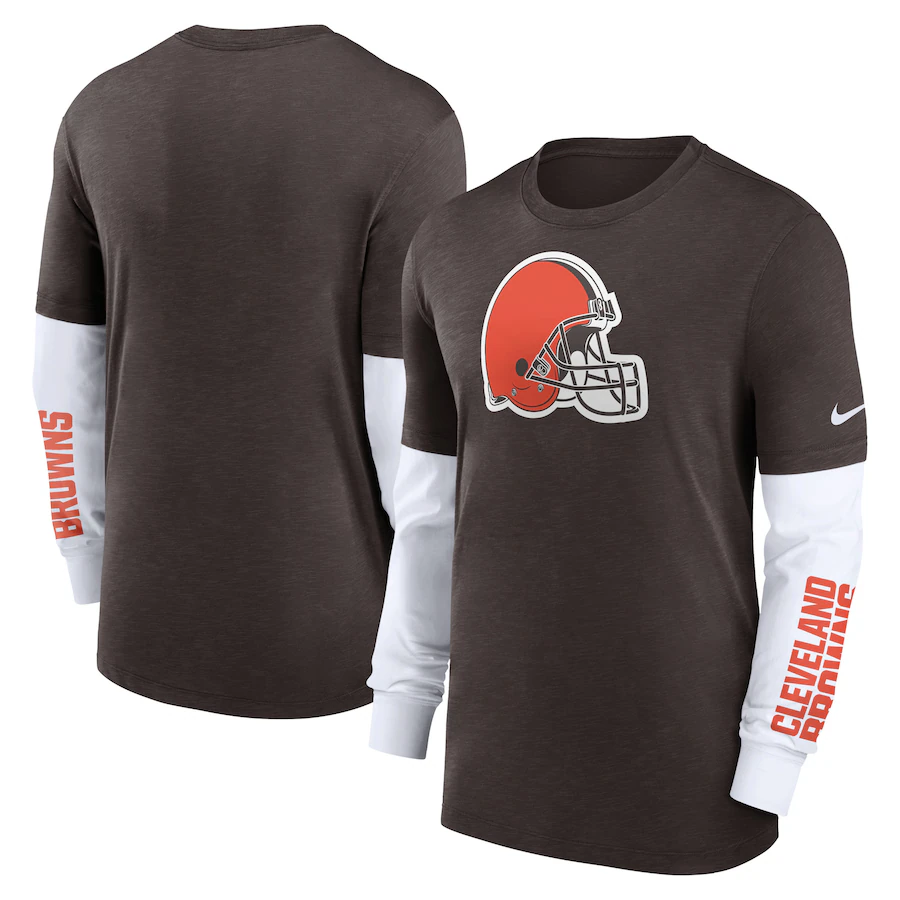 2023 Men NFL Cleveland Browns Nike Long Tshirt